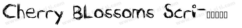 Cherry Blossoms Scri字体转换
